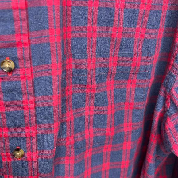 Brooks Brothers Flannel Size XL Red Grey 100% Cotton button-down - Picture 7 of 7